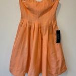 J.Crew Marlie Classic Faille Strapless Mini Dress Sweetheart Neckline Peach Photo 5