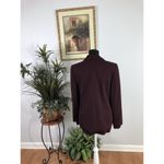 Embassy Row Women's 6 Jacket Maroon Long Sleeve Zipper Clueless Preppy Office Photo 3