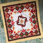 Vintage Native American tribal cotton bandana Yellow Photo 0