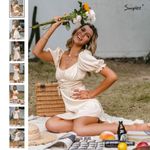 Simplee Apparel Simplee Sweetheart Neck Tie Front Ruched Dress Photo 1