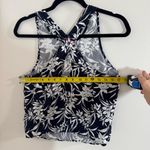 Madewell  Navy and White Crossback Floral Tank Top Size 4 Photo 4