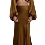 Significant Other Mini Cropped Cutout Top in Dark Gold, Size 10 NEW w/Tag $210 Gold Photo 6