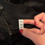 Loft  Black Velvet Skinny Slim Pants Photo 3