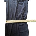 James Perse  Black Dress Standard V Neck‎ Short Sleeve Size 2 M Minimalist Photo 9