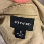 Driftwood  Daisy Embroidered Utility Jacket Khaki Tan Women's Size Medium Photo 4