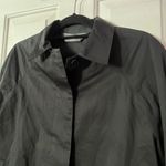 Norma Kamali  Shirt Size 6 Black Basic Hidden Button Pockets Boxy Swing Blazer Photo 2
