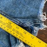 Topshop Blue and Red Jean Shorts with Rose Embroidery Photo 2