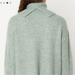 Opus Pakya Blue Green Knit Side Slit Turtleneck Jumper Sweater Small Photo 1