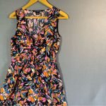 French Connection  Size M Boho Midi Dress Tiered Sleeveless Fall Floral Print Photo 1