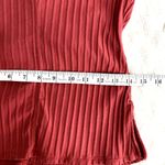 Free People Movement Pink Rose Ribbed Henley Short Sleeve Boho Athletic Top L Photo 10