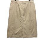 Banana Republic Women Skirt 16 Beige Corduroy Button Front Midi Western Cowgirl Photo 1