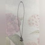 SU CH Delicate Dainty Silver Tone Cat Crystal Pendant Chain Necklace 18” inches Photo 1