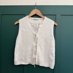 Abercrombie & Fitch Abercrombie tie front sweater vest high neck bows Photo 3