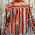 Rowdy Crowd Clothing Women's Button Up Southwest Cowboy Shirt Size S Orange Photo 4