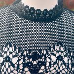 Bold Elements black lace top with long bell sleeves and back zipper Photo 13