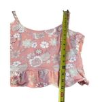 Altar'd State Altar's State Peach Floral Crop Top Women Size Medium | 48-51 Photo 5