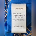 Cartolina Selena Blue Royal Azure Gold Eyelet Midi Skirt Size L NWT Size L Photo 12