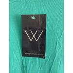 Piko  Womens Large Green Earth Bamboo Blend Stretch Long Sleeve Pink Top NEW Lago Photo 2