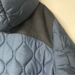 LOGO By Lori Goldstein LOGO Lori Goldstein Coat Women Size 3X Blue Quilted Long Full Zip Hooded Jacket Photo 7
