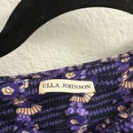 Ulla Johnson  Womens 4 Black & Purple Floral Quilted Jacket Designer Photo 3