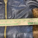 Black Rivet Vintage Y2K  Moto Motorcycle Biker‎ Zip Gray Leather Jacket XS Photo 9