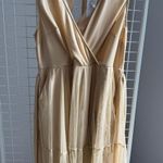 Torrid NWT Gold Sparkle Dress With Pockets And Tie Photo 0