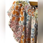 Harvé Benard HARVE  Bernard floral peasant style flutter blouse NWT Photo 1