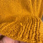 Free People Desert Sun Golden Yellow Beachy Slouch Chunky Sweater Large Photo 2