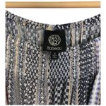 Bobeau Womens Size S Short Flutter Sleeve Flowy Top Geometric Print Blue Photo 7