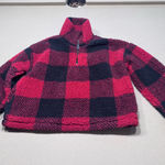 Red and Black Plaid Fleece sweatshirt Photo 0