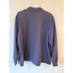 Alfred Dunner Floral Embroidered Pullover Mock Neck Sweatshirt Purple Women's XL Photo 1