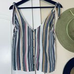 Saltwater Luxe  Beach Vacation Striped Tank Top | Size: XS Photo 0