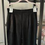 Aritzia Babaton Black Faux Suede High Rise Tapered Leg Pull-On Pants Women’s 6 Photo 1