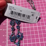 Givenchy $69 Blue Crystal Diamond paved silver Y-drop necklace 07N00139 NWT Photo 6