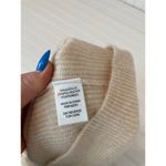 Neely Women’s Oatmeal Ribbed Mock neck Sweater Chunky Shoulder Buttons Size M Size M Photo 2