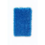 Blue Fuzzy Handmade Scarf | Soft Fluffy Knit Winter Wrap Photo 2