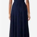 AMSALE Campbell Long Gown in Navy Navy Bridesmaid Dress Formal Photo 1
