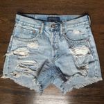 Aeropostale 90’s High Rise Cut Off Distressed Jean Shorts size 4 Photo 0