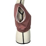 BDG UO X-Small Crop Sweatshirt Top Sleeveless Crew Neck Stretch Pink Heathered Photo 1