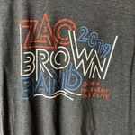 2019 Zac Brown Band T Shirt Gray Medium M Graphic Tee Vintage Photo 6