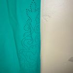 Athleta  Revelation Laser Cut Kelly Green Powervita 25" Leggings Pockets Size M Photo 6