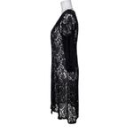 MAUVE Dressy Black Floral Lace Maxi Open Long Cardigan Size Small NWT Photo 4