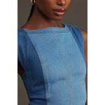 Anthropologie  Pilcro‎ The Kendall Sleeveless Mini Dress Denim Edition Size 4 Photo 2
