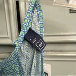 Gap Lightweight Summer Tank Romper Size Medium NEW Blue Green Print Drawstring Photo 2