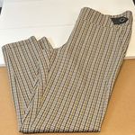 Soho Apparel  Ltd. Brown Plaid Ankle Pull On dress pants women’s Size Large Photo 0