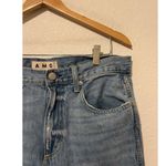 AMO Relaxed Fit Distressed Jeans Women's Size 29 Luxury Denim Streetwear Raw Hem Photo 7