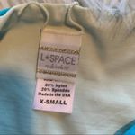 l*space L* Bikini Bottom Teal Blue Strappy Sides Photo 10