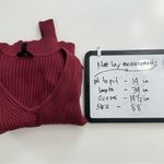 Jessica Simpson Ribbed Midi Dress Junior XL Bodycon Off Shoulder Stretch Red Photo 12