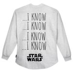 Star Wars Disney Parks  I Know I Know Gray Long Sleeve Womens Top Large - XL Photo 1