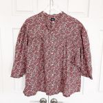 Lee Soft Volume Braclet Sleeve Shirt in Peach Fuzz Ditzy Floral Photo 2